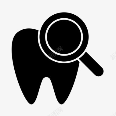 牙齿分析医疗保健医院图标