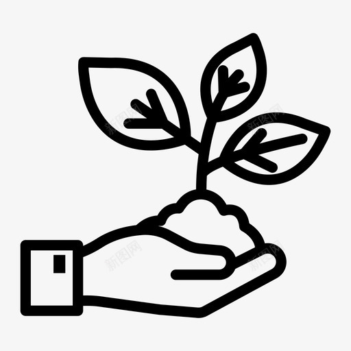 绿芽生态手svg_新图网 https://ixintu.com 绿芽 生态 植物 植物园 园林 花卉