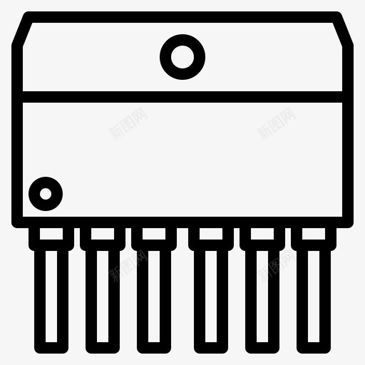 半导体芯片电子svg_新图网 https://ixintu.com 半导体 芯片 电子技术 晶体管