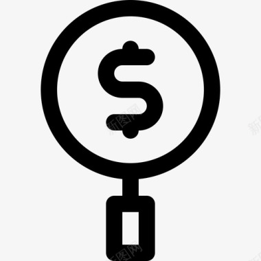 搜索资金业务硬币图标
