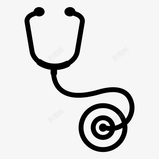 听诊器保健宠物svg_新图网 https://ixintu.com 宠物 听诊器 保健 兽医 知道
