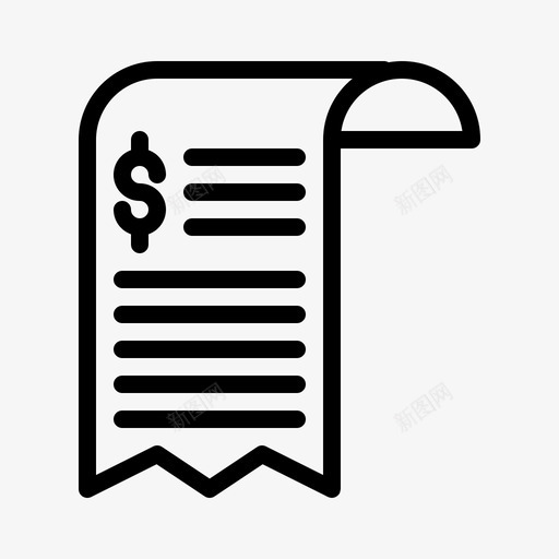 账单支出财务svg_新图网 https://ixintu.com 账单 支出 财务 发票 采购 黑色 星期 星期五 五行