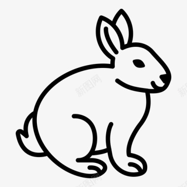 兔子哺乳动物宠物图标