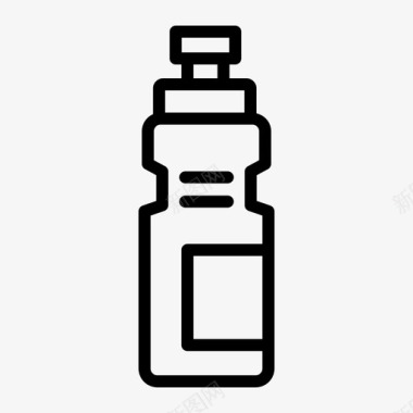 水瓶饮料塑料瓶图标