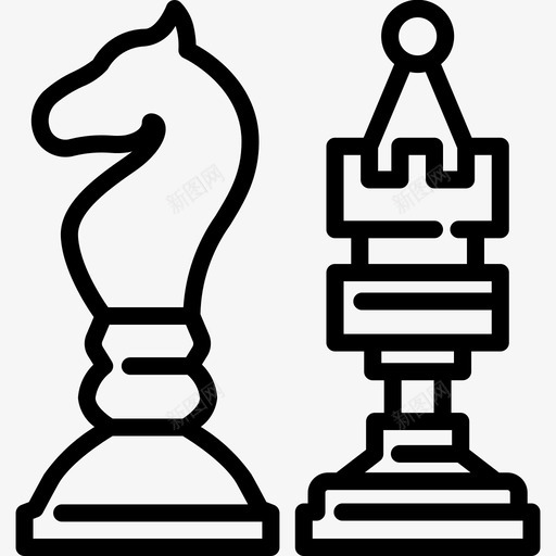 国际象棋比赛游戏svg_新图网 https://ixintu.com 游戏 国际象棋 比赛 策略 待在 家里 隔离