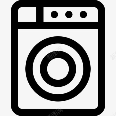 洗衣机家电家务图标