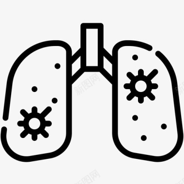 肺细菌健康图标