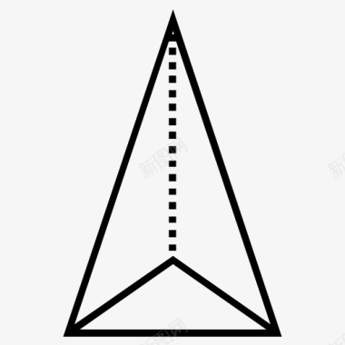 三角金字塔几何学数学图标
