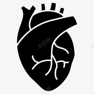 心脏器官身体部位心跳图标
