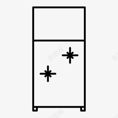 冰箱冷柜电器图标
