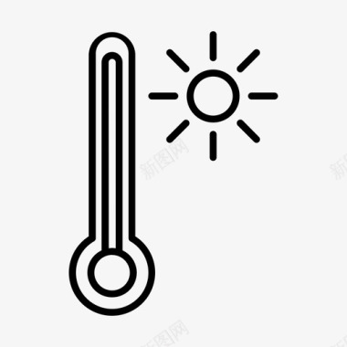 炎热气候温度图标