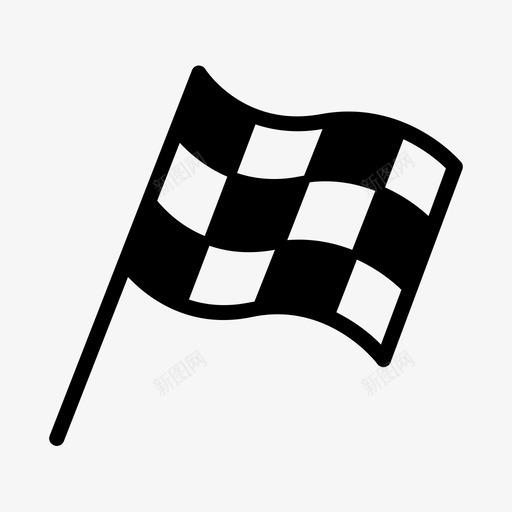 完成f1旗帜svg_新图网 https://ixintu.com 完成 旗帜 比赛 标志 标志符 符号