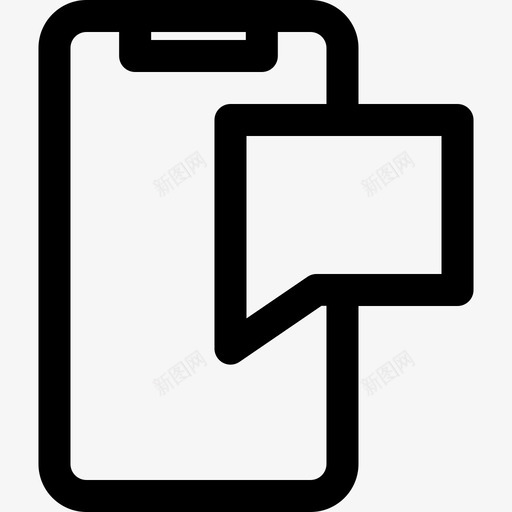网店泡泡聊天svg_新图网 https://ixintu.com 网店 泡泡 聊天 留言 电话 文字 拉各 特线