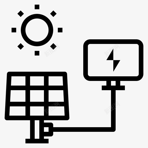 太阳能电池充电svg_新图网 https://ixintu.com 充电 太阳能 太阳能充电桩 太阳能电池 能量