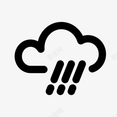 雨大气气候图标