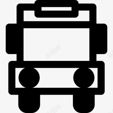 公车学校汽车教育图标