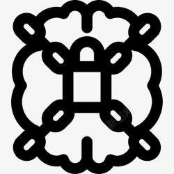 剪断思维链条人类思维方式链条想法高清图片