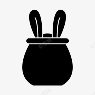 兔子在锅里基督教复活节图标
