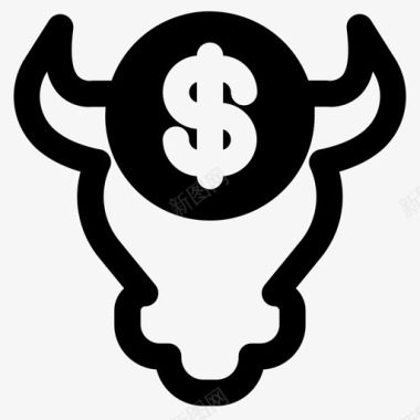 股票动物牛市图标