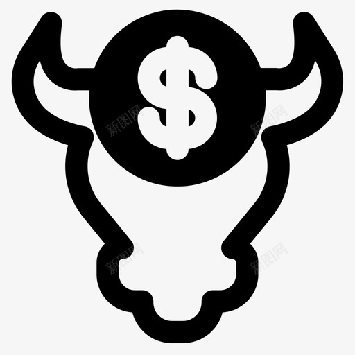 股票动物牛市svg_新图网 https://ixintu.com 金融 股票 动物 牛市 向上