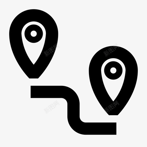 方向地图标记svg_新图网 https://ixintu.com 地图 方向 标记 别针 行程