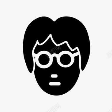 约翰列侬自由眼镜图标