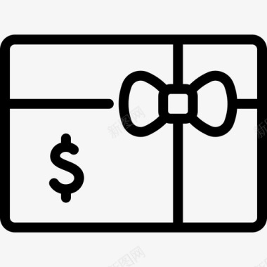 礼品卡盒子礼品盒图标