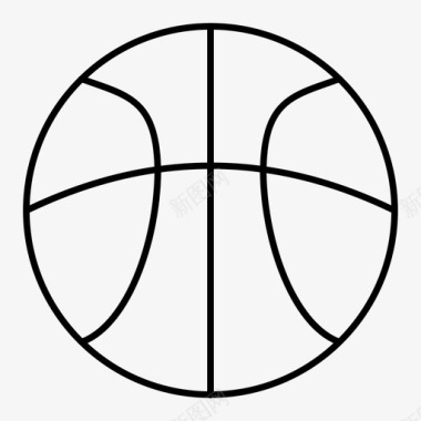 篮球圆球运动图标