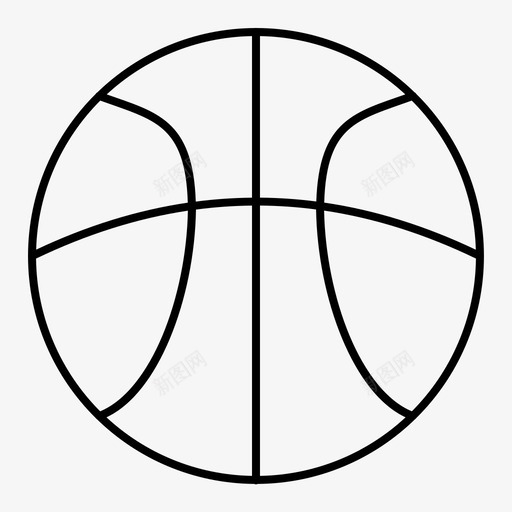 篮球圆球运动svg_新图网 https://ixintu.com 篮球 圆球 运动