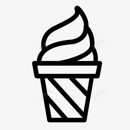 弗罗约冷冻酸奶冰淇淋svg_新图网 https://ixintu.com 弗罗 冷冻 酸奶 冰淇淋 夏天 鞭子 杂项