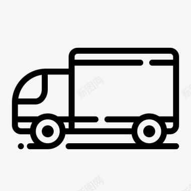 箱式货车运输工具图标