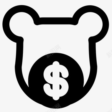 股票动物熊市图标