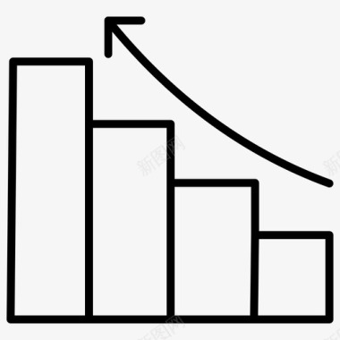 利润条形图财务报告图标