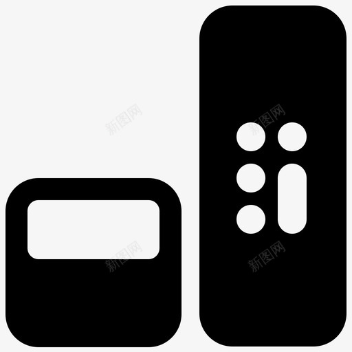 appletv4k机顶盒遥控器svg_新图网 https://ixintu.com 机顶盒 遥控器 产品 实体