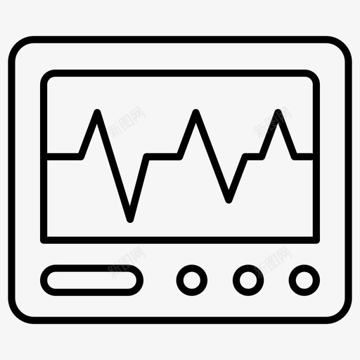 心电图设备心脏svg_新图网 https://ixintu.com 心电图 设备 心脏 医疗 心率