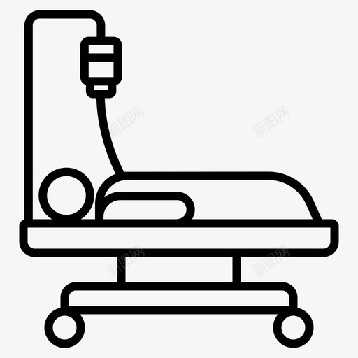 护理床位急救svg_新图网 https://ixintu.com 护理 床位 急救 医疗保健 医院 静脉 输液 病毒