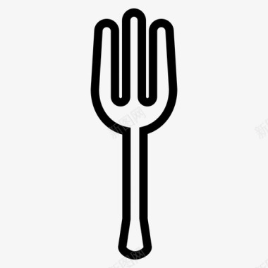 叉子做饭吃饭图标