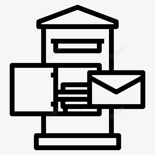 邮箱邮政投递和运输svg_新图网 https://ixintu.com 邮箱 邮政 投递 运输