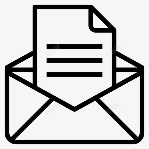 文档文件电子邮件消息svg_新图网 https://ixintu.com 文档 文件 电子邮件 消息 纸张