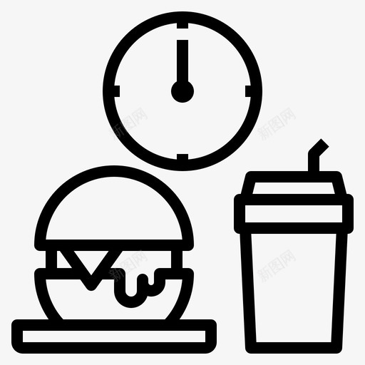 办公室饮料快餐svg_新图网 https://ixintu.com 饮料 办公室 快餐 食物 午餐