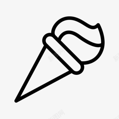 冰淇淋冷却儿童食品图标