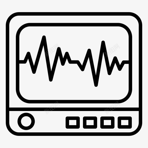 icu监护仪医学脉搏svg_新图网 https://ixintu.com 监护仪 医学 脉搏 病毒