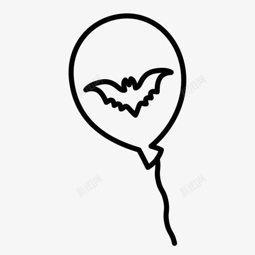 气球万圣节前夜装饰svg_新图网 https://ixintu.com 万圣节 气球 前夜 装饰 派对 系列