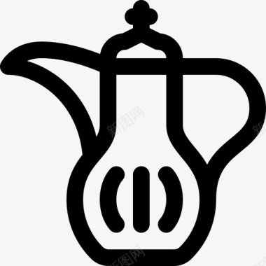 茶壶咖啡壶沙特阿拉伯图标