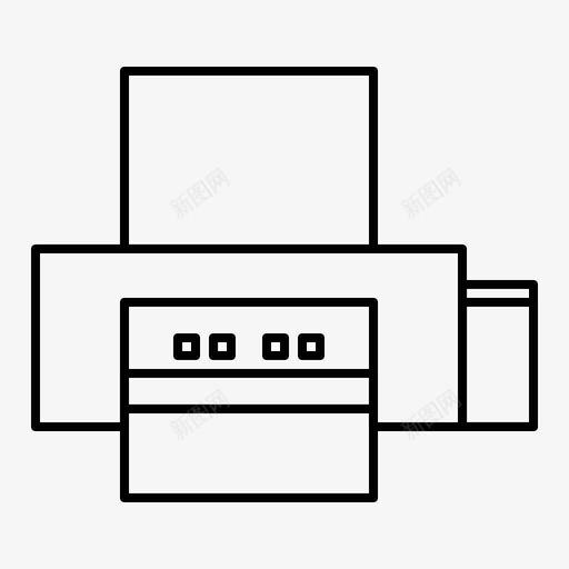 纸打印机机器办公室svg_新图网 https://ixintu.com 打印机 机器 办公室 印刷