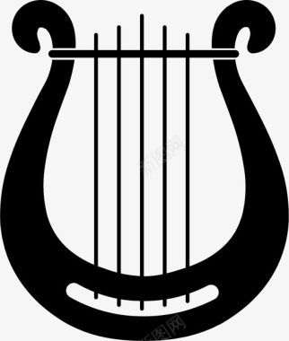 竖琴旋律音乐图标