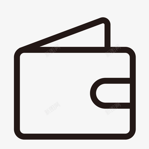 待付款3svg_新图网 https://ixintu.com 付款 线性 单色 圆润