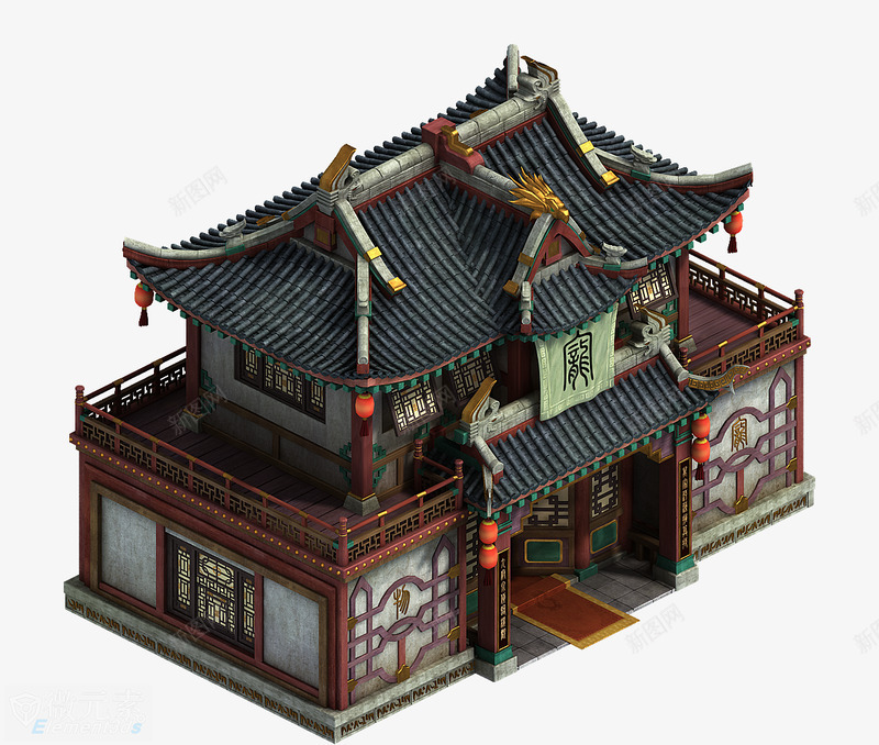 三渲二一组精美建筑场景模型微Element3dsPpng免抠素材_新图网 https://ixintu.com 三渲 二一 一组 精美 建筑 场景 模型