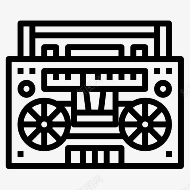 boombox音乐播放器收音机图标