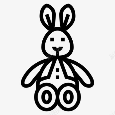 兔子动物毛茸茸的图标